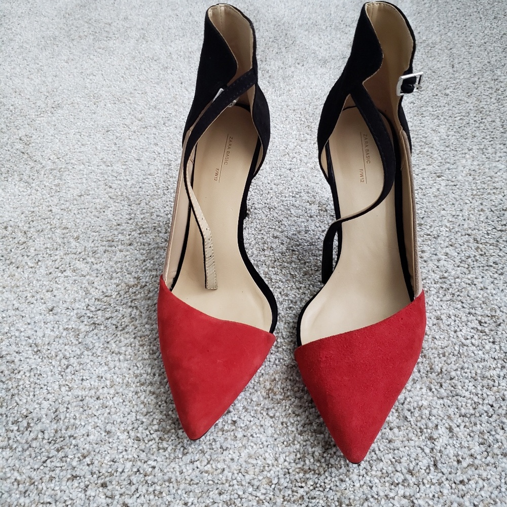 Zara suede pumps